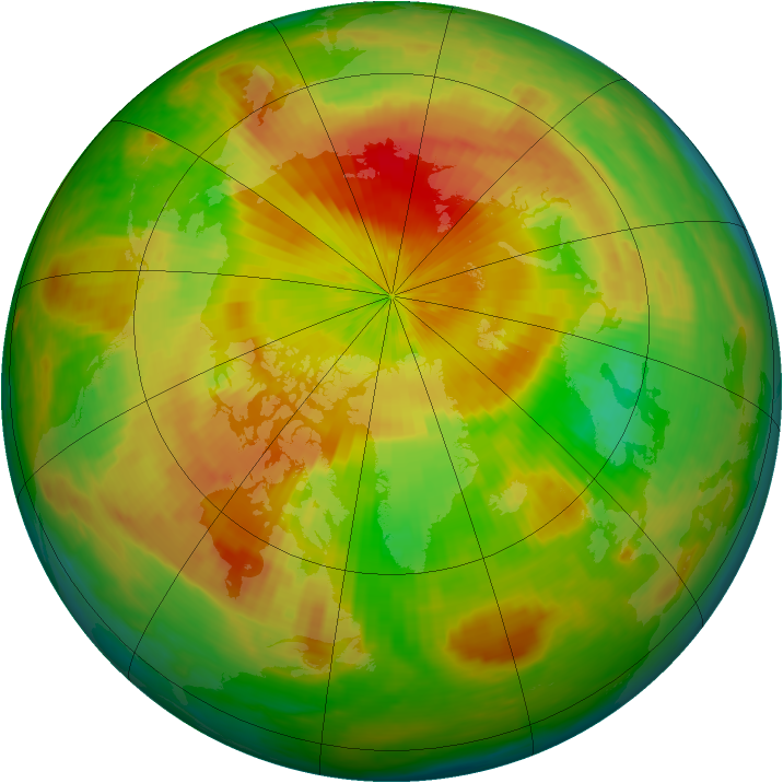 Arctic ozone map for 11 May 2002